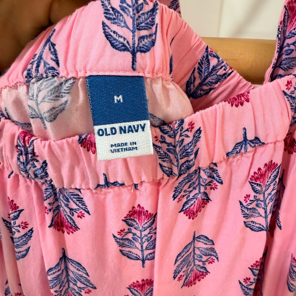 Old Navy Pink and Blue Floral Dress - Picture 4 of 5